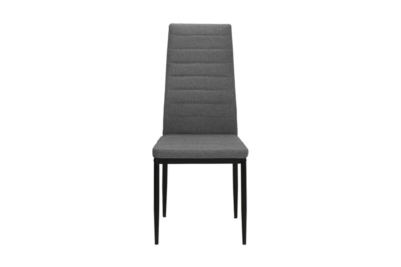 Spisebordsstole 4 Stk. Stof Lysegrå - Grå - Møbler - Stole & lænestole - Armstole