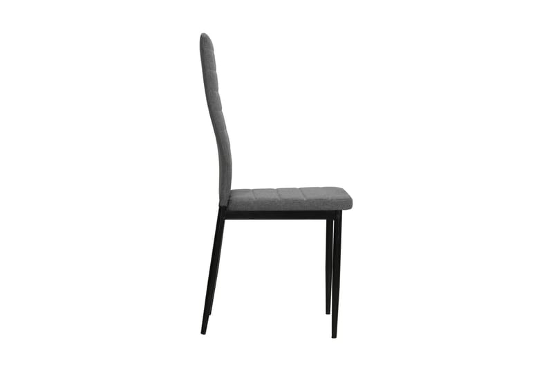 Spisebordsstole 4 Stk. Stof Lysegrå - Grå - Møbler - Stole & lænestole - Armstole