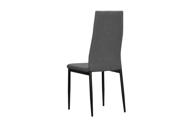 Spisebordsstole 4 Stk. Stof Lysegrå - Grå - Møbler - Stole & lænestole - Armstole