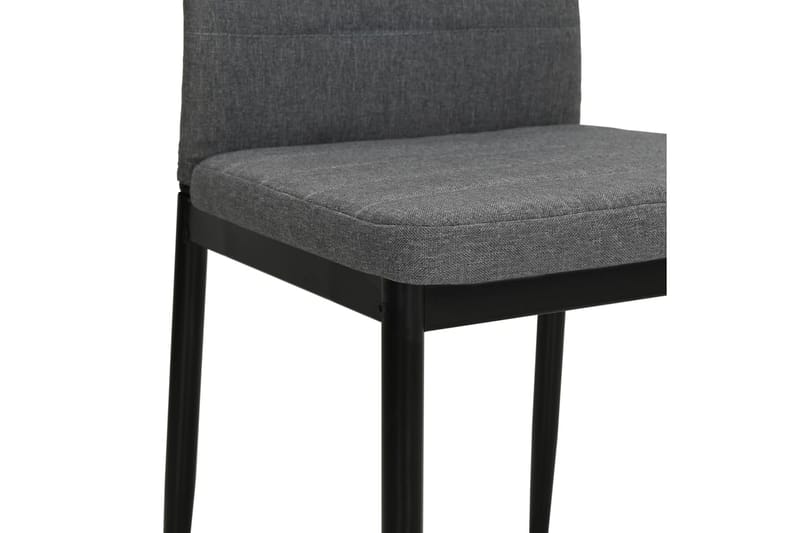 Spisebordsstole 4 Stk. Stof Lysegrå - Grå - Møbler - Stole & lænestole - Armstole