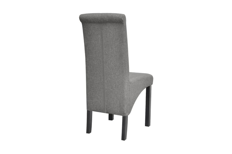 Spisebordsstole 4 Stk. Stof Lysegrå - Grå - Møbler - Stole & lænestole - Armstole