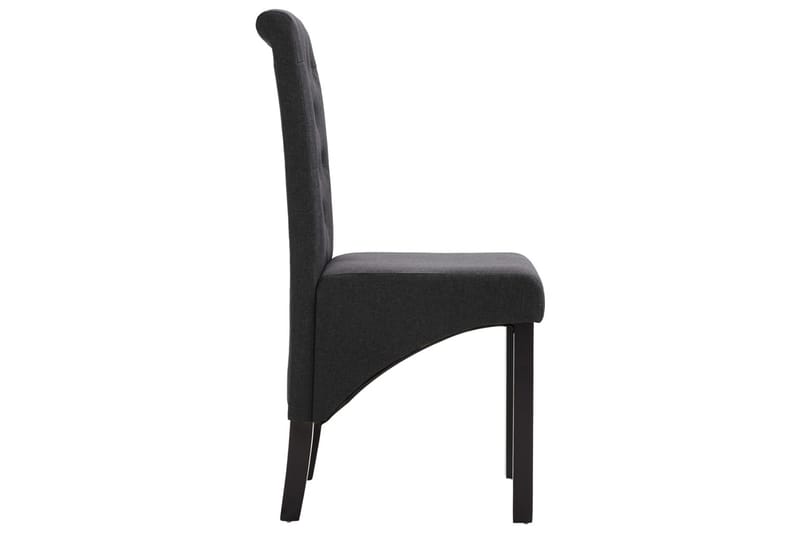 Spisebordsstole 4 Stk. Stof Mørkegrå - Grå - Møbler - Stole & lænestole - Armstole