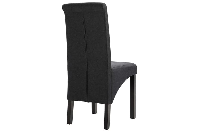 Spisebordsstole 4 Stk. Stof Mørkegrå - Grå - Møbler - Stole & lænestole - Armstole