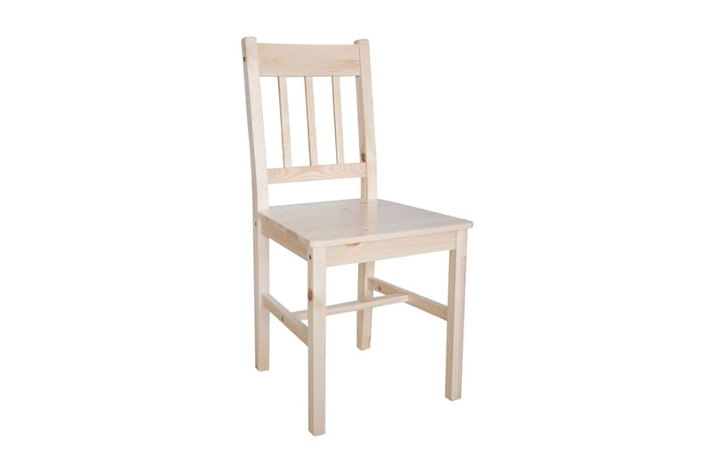 Spisebordsstole 4 Stk. Træ Naturfarvet - Beige - Møbler - Stole & lænestole - Armstole