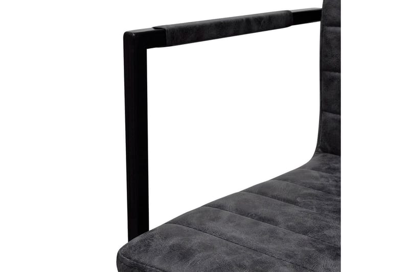 Spisebordsstole 6 Stk. Fritbærende Sort - Sort - Spisebordsstole & køkkenstole - Armstole