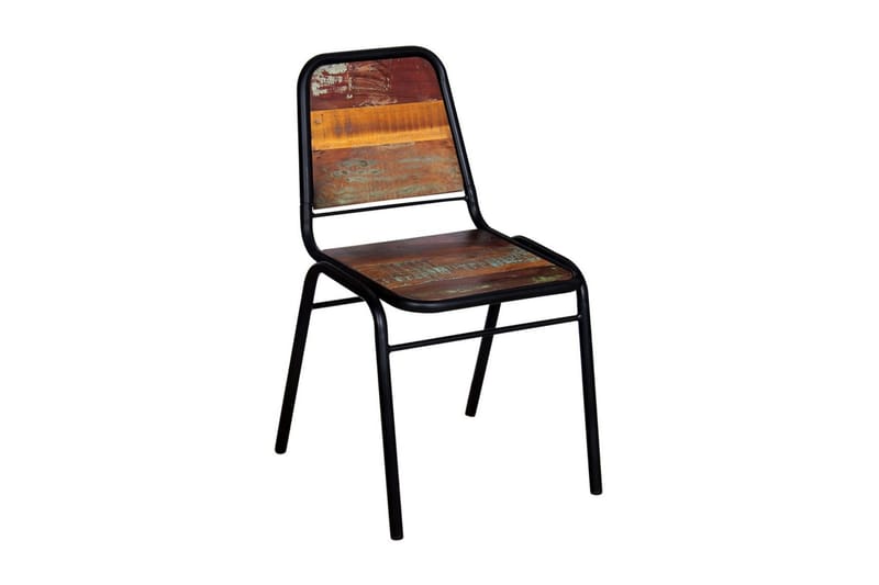 Spisebordsstole 6 Stk. Genanvendt 44 X 59 X 89 Cm - Flerfarvet - Spisebordsstole & køkkenstole - Armstole