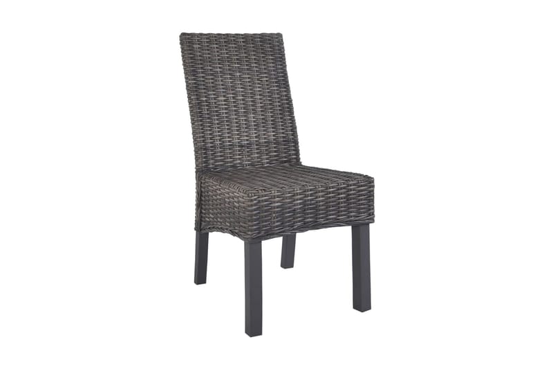 Spisebordsstole 6 Stk. Kubu-Rattan Og Mangotræ Brun - Brun - Møbler - Stole & lænestole - Armstole