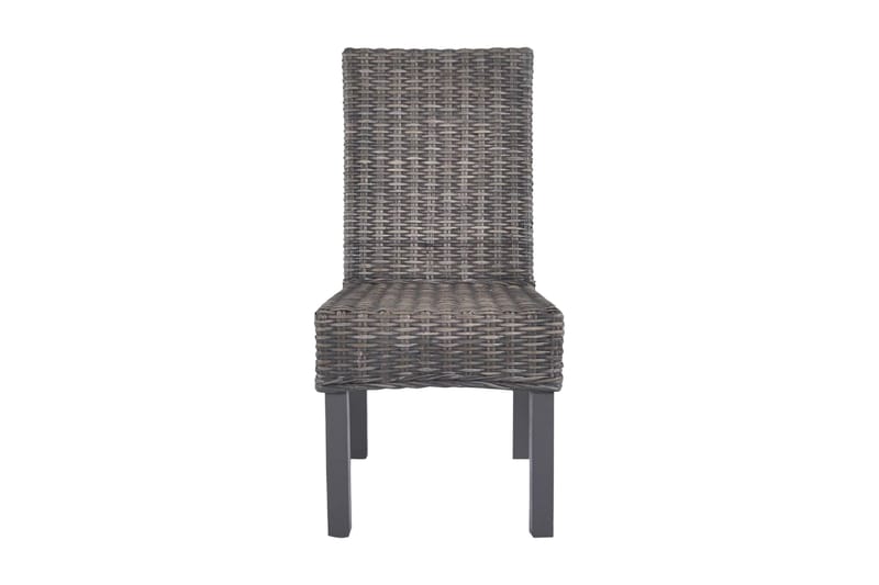 Spisebordsstole 6 Stk. Kubu-Rattan Og Mangotræ Brun - Brun - Møbler - Stole & lænestole - Armstole
