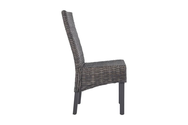 Spisebordsstole 6 Stk. Kubu-Rattan Og Mangotræ Brun - Brun - Møbler - Stole & lænestole - Armstole