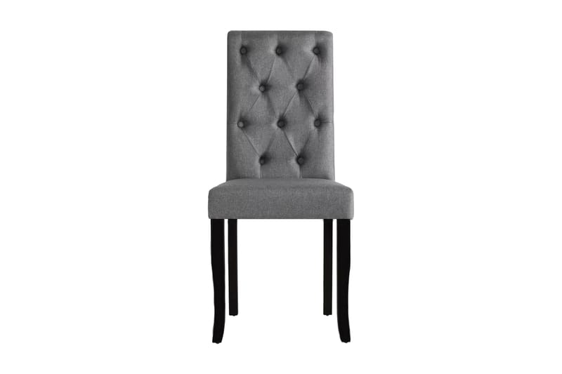 Spisebordsstole 6 Stk. Massivt Træ Mørkegrå - Grå - Spisebordsstole & køkkenstole - Armstole