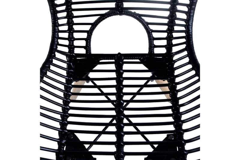Spisebordsstole 6 Stk. Naturligt Rattan Sort - Sort - Møbler - Stole & lænestole - Armstole