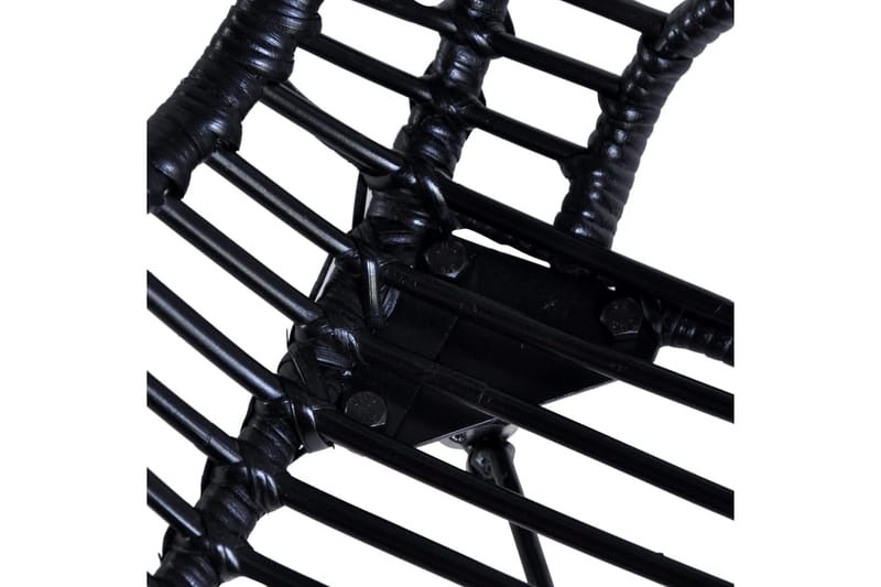 Spisebordsstole 6 Stk. Naturligt Rattan Sort - Sort - Møbler - Stole & lænestole - Armstole