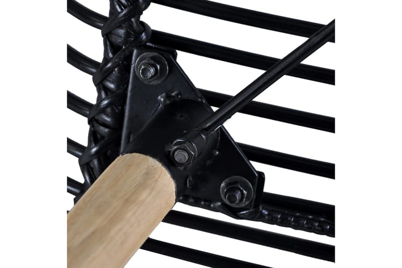 Spisebordsstole 6 Stk. Naturligt Rattan Sort - Sort - Møbler - Stole & lænestole - Armstole
