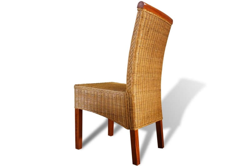 Spisebordsstole 6 Stk. Rattan Brun - Brun - Møbler - Stole & lænestole - Armstole
