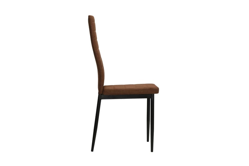 Spisebordsstole 6 Stk. Stof Brun - Brun - Spisebordsstole & køkkenstole - Armstole