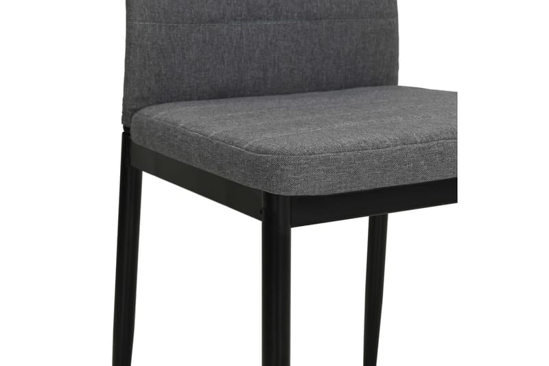 Spisebordsstole 6 Stk. Stof Lysegrå - Grå - Møbler - Stole & lænestole - Armstole