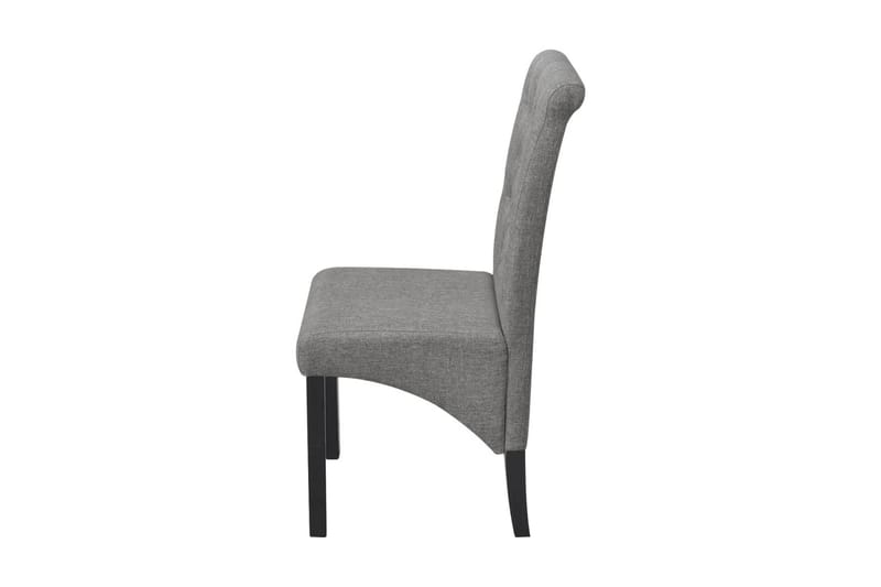 Spisebordsstole 6 Stk. Stof Lysegrå - Grå - Møbler - Stole & lænestole - Armstole