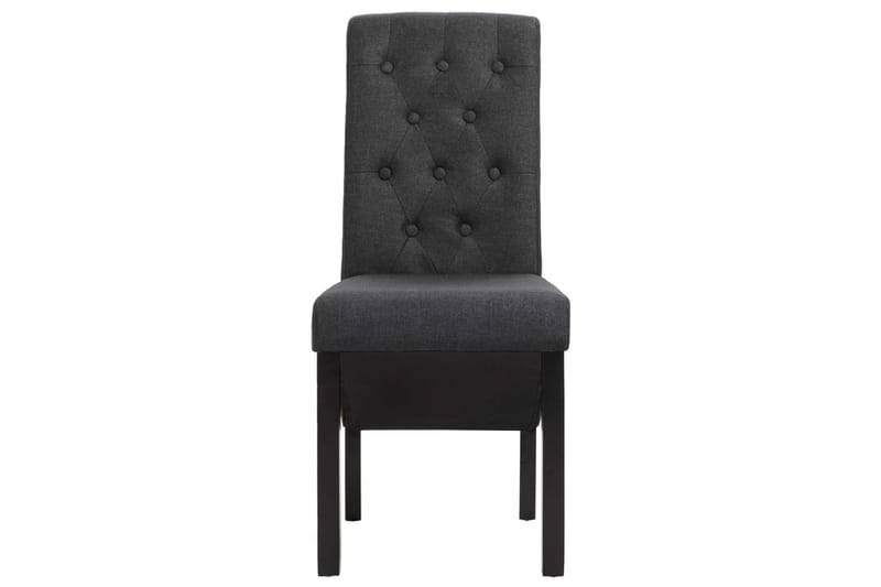 Spisebordsstole 6 Stk. Stof Mørkegrå - Grå - Spisebordsstole & køkkenstole - Armstole