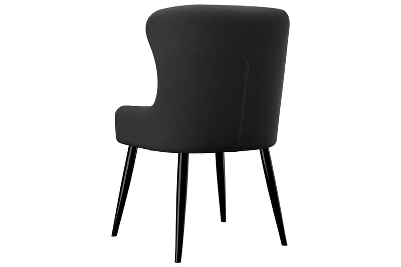 Spisebordsstole 6 stk. stof sort - Sort - Spisebordsstole & køkkenstole - Armstole