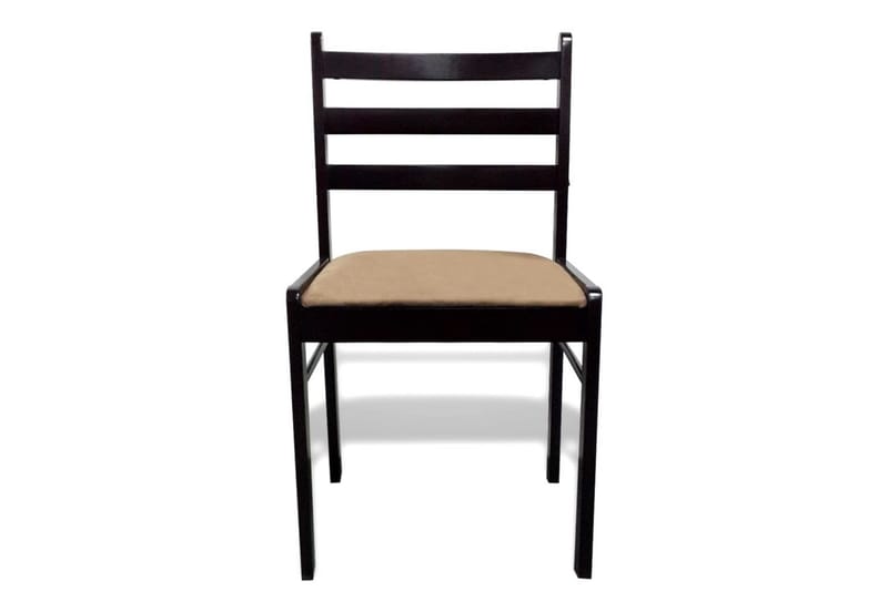 Spisebordsstole 6 Stk. Træ Brun Firkantet - Brun - Spisebordsstole & køkkenstole - Armstole