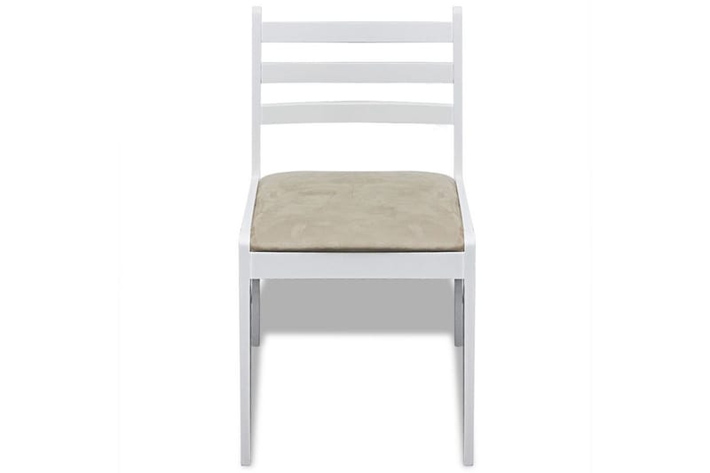 Spisebordsstole 6 Stk. Træ Hvid Firkantet - Hvid - Møbler - Stole & lænestole - Armstole