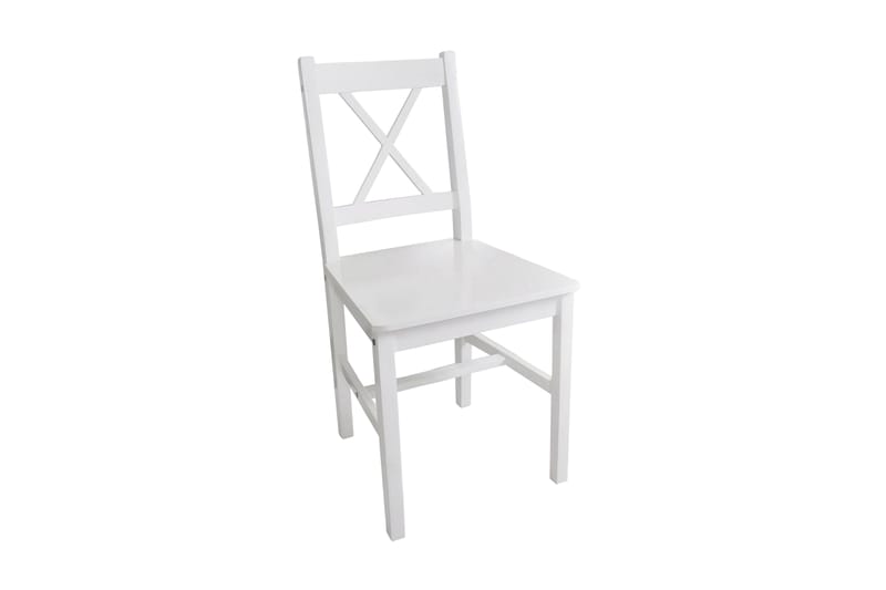 Spisebordsstole 6 Stk. Træ Hvid - Hvid - Spisebordsstole & køkkenstole - Armstole