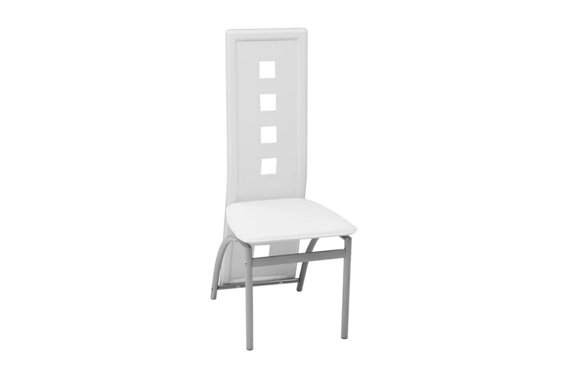 Spisebordsstole I Kunstlæder 4 Stk. Hvid - Hvid - Møbler - Stole & lænestole - Armstole