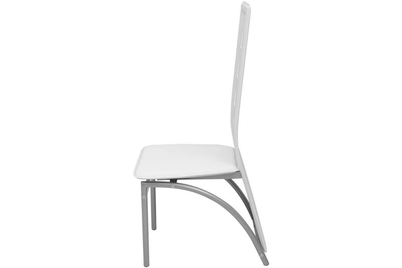 Spisebordsstole I Kunstlæder 4 Stk. Hvid - Hvid - Spisebordsstole & køkkenstole - Armstole