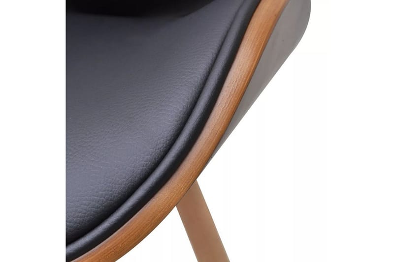 Spisebordsstole Uden Armlæn 4 Stk. Med Stel I Formspændt Træ - Sort - Spisebordsstole & køkkenstole - Armstole