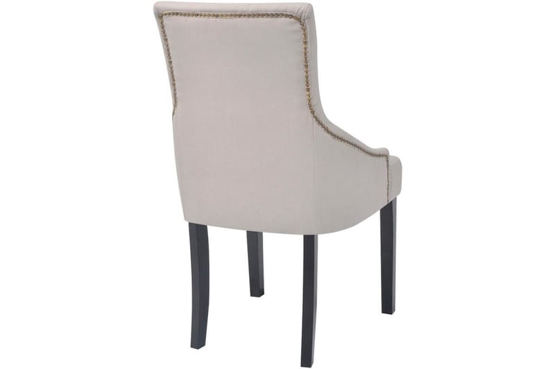 Spisestuestole 4 Stk. I Polyester, Cremefarvet - Creme - Møbler - Stole & lænestole - Armstole