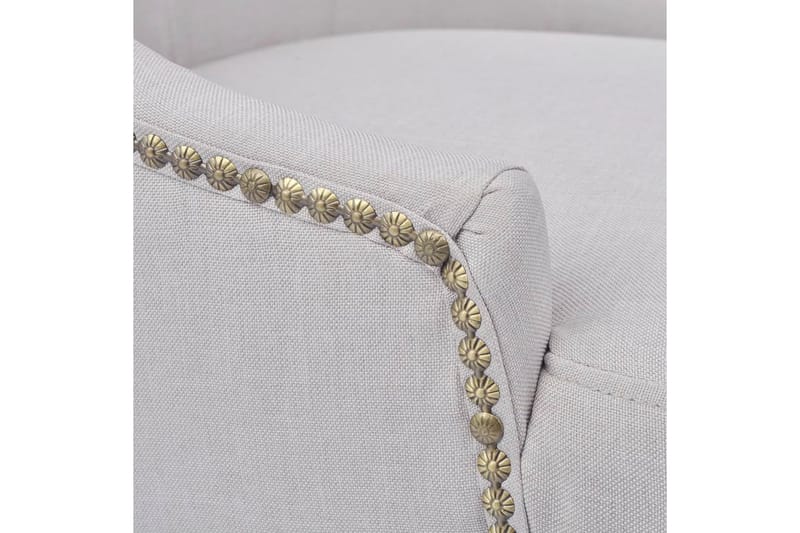 Spisestuestole 4 Stk. I Polyester, Cremefarvet - Creme - Møbler - Stole & lænestole - Armstole