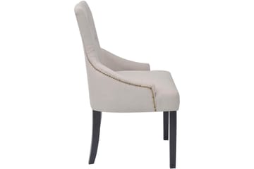 Spisestuestole 6 Stk. I Polyester, Cremefarvet - Creme - Møbler - Stole & lænestole - Armstole