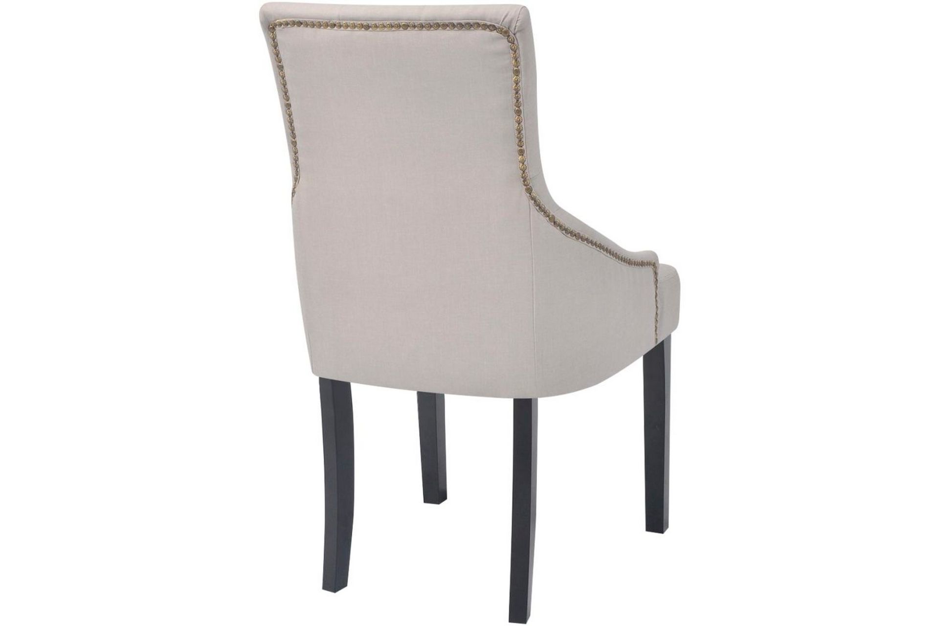 Spisestuestole 6 Stk. I Polyester, Cremefarvet - Creme - Møbler - Stole & lænestole - Armstole
