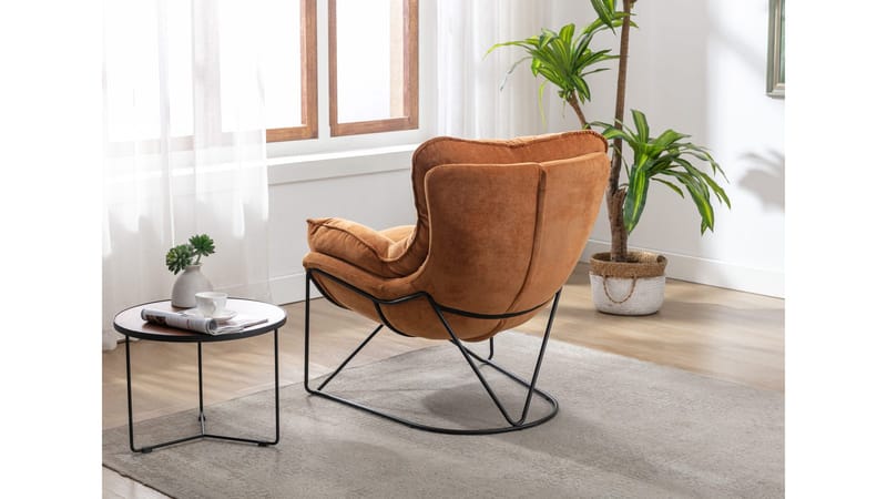 Artemis lænestol i stof - oker - Møbler - Stole & lænestole - Lænestole