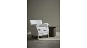 Asolo lænestol i stof - Beige - Møbler - Stole & lænestole - Lænestole
