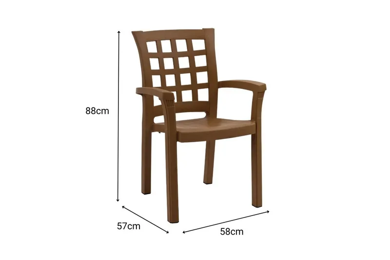Athodna Spisestol - Brun - Havemøbler - Balkon - Balkonmøbler - Altanstole