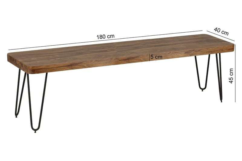 Agamveer Bænk - Træ / natur - Møbler - Stole & lænestole - Bænke - Entrébænk