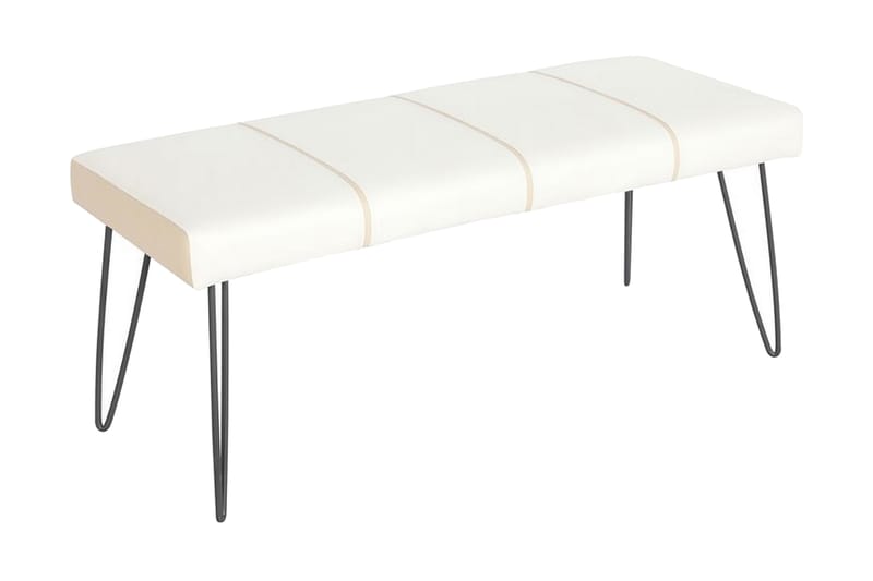 Aventin Sengebænk 104 cm - Hvid/Kunstlæder - Møbler - Stole & lænestole - Bænke - Entrébænk