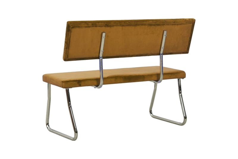 bænk 110 cm fløjl brun - Brun - Møbler - Stole & lænestole - Bænke