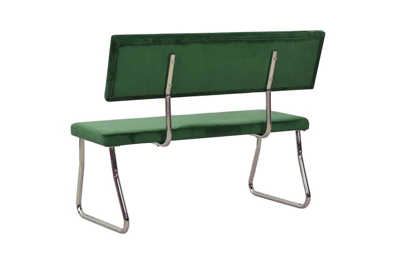 bænk 110 cm fløjl mørkegrøn - Grøn - Møbler - Stole & lænestole - Bænke
