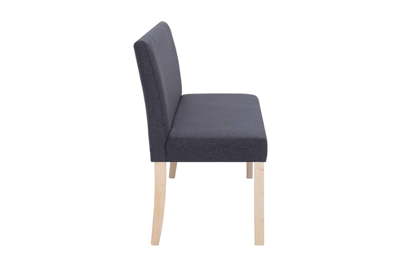 Bænk 139,5 Cm Polyester Mørkegrå - Grå - Møbler - Stole & lænestole - Bænke