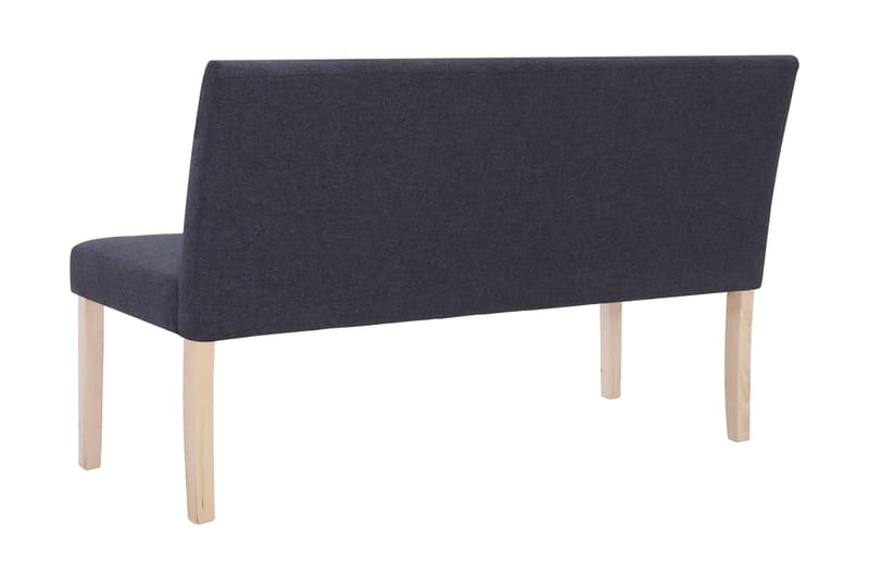 Bænk 139,5 Cm Polyester Mørkegrå - Grå - Møbler - Stole & lænestole - Bænke