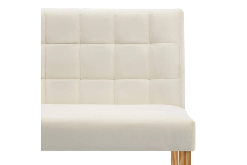 Bænk 140 cm Stof Cremefarvet - Møbler - Stole & lænestole - Bænke