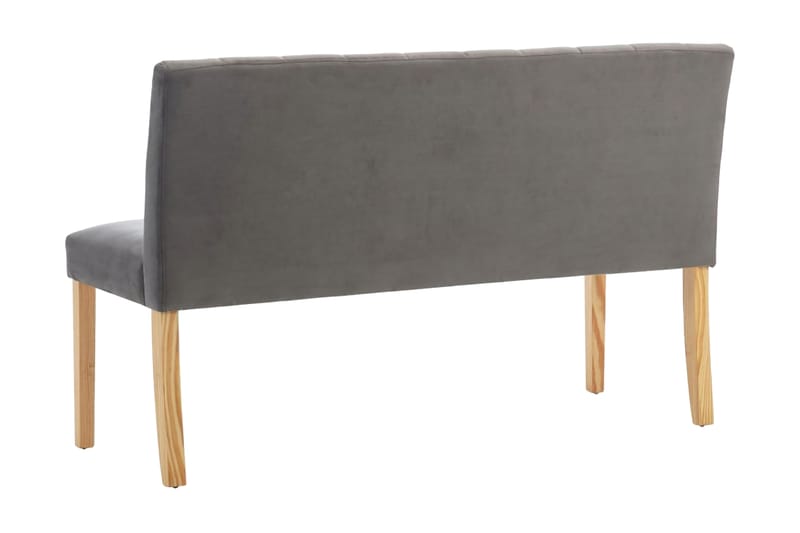 Bænk 140 cm Stof Grå - Møbler - Stole & lænestole - Bænke