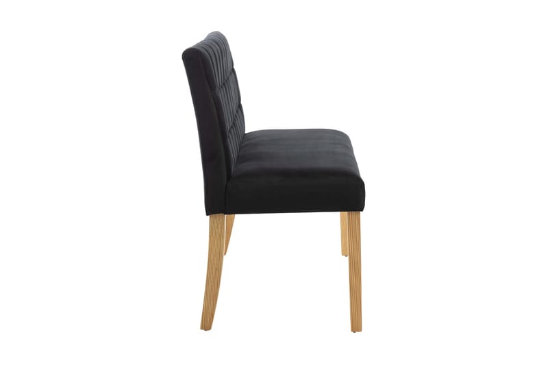 Bænk 140 cm Stof Sort - Møbler - Stole & lænestole - Bænke