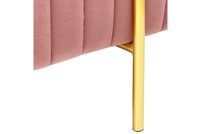 Bænk Dayton Rosa/guld - Rosa/guld - Møbler - Stole & lænestole - Bænke - Entrébænk