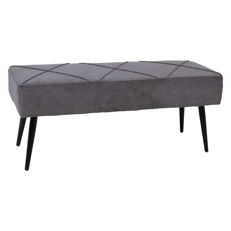 Bænk HOME4YOU Kelsi Grå - grå - Møbler - Stole & lænestole - Bænke - Entrébænk