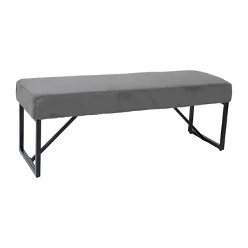 Bænk HOME4YOU Myla Grå fløjlskord