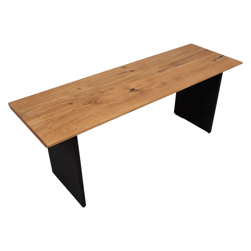 Bænk HOME4YOU Valencia 120x38x46 cm eg - eg - Møbler - Stole & lænestole - Bænke - Entrébænk