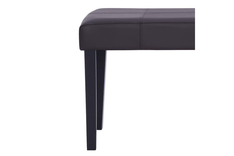 Bænk I Kunstlæder 106 Cm Brun - Brun - Møbler - Stole & lænestole - Bænke - Entrébænk